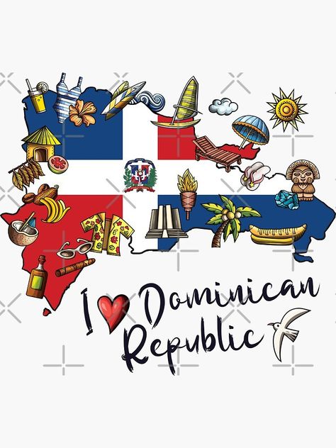 Dominican Flag Aesthetic, Dominican Republic Wallpaper, Republica Dominicana Aesthetic, Catfish Images, Dominican Republic Culture, Republic Symbol, Queen Clipart, Mexican American Culture, Dominican Flag