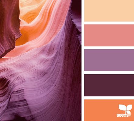 Purple Orange Color Scheme, Plum And Coral Wedding, Peach And Plum Color Palette, Purple Peach Color Palette, Color Palette Spiritual, Lavender Orange Color Palette, Pink Peach Orange Color Palette, Spiritual Color Palette, Color Scheme Orange