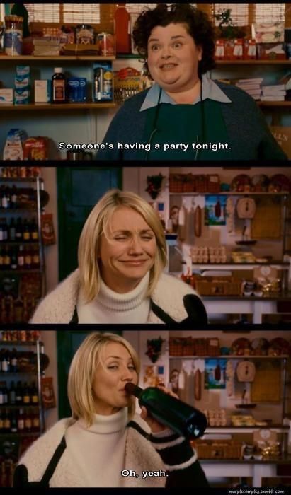 The Holiday Cameron Diaz The Holiday, Party Time Quotes, Favorite Movie Quotes, Movies Worth Watching, Chick Flicks, Cameron Diaz, Movie Lines, Film Quotes, Tv Quotes