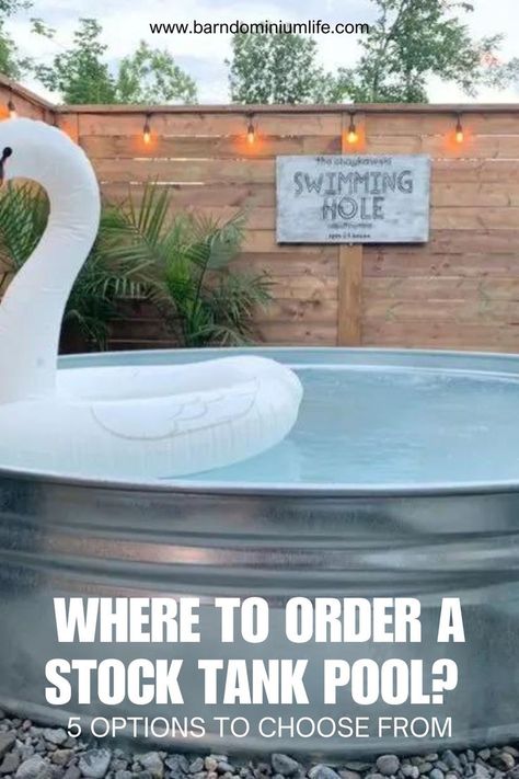 Get ready to relax in your own stock tank pool! Discover top sources for ordering and make your summer unforgettable. Stock Tank Bathtub, Plastic Stock Tanks, Stock Tank Hot Tub, Tractor Supply Company, Tank Pool, Stock Tank Pool, Custom Home Plans, Pool Sizes, Stock Tank