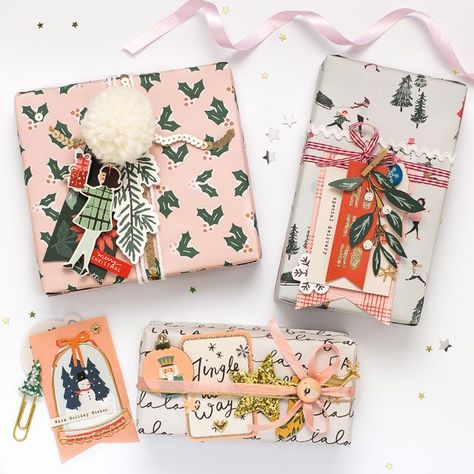 Gift wrapping ideas with Merry Days collection | Crate Paper DT Paper Wrapping Ideas, Craft Paper Wrapping, Gift Wrapping Ideas, Gift Wrapping Inspiration, Pom Pom Maker, Paper Wrapping, Crate Paper, Creative Gift Wrapping, Christmas Packaging