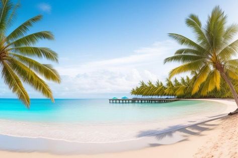 Premium Photo | Amazing beach landscape super wide panoramic exotic travel background Luxury travel idyllic coupl Beach Background Landscape, Travel Background, Background Luxury, Beach Background, Beach Wallpaper, Packaging Labels Design, Beach Landscape, Flyer Maker, Business Card Maker