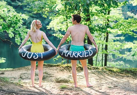 River Tubes, Summer Camp Wedding, Pool Wedding, Summer Wedding Outdoor, Camp Wedding, Lakeside Wedding, Wedding Photography Styles, Jackson 5, Lake Wedding