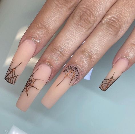 Spider Web Nails, Web Nails, Spider Webs, Halloween Spider Web, Nail Studio, The Collective, Fabulous Nails, Nails Magazine, Long Acrylic Nails