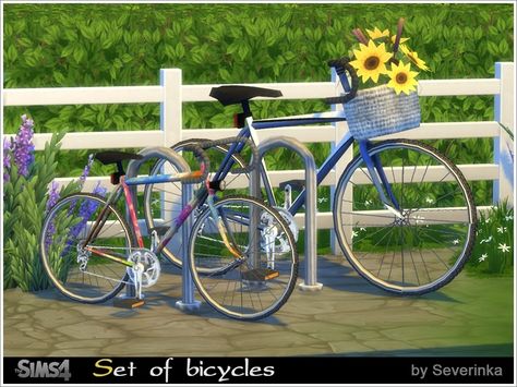 Set bicycles (DECOR) for decorating garden, park, garage.  Found in TSR Category 'Sims 4 Decorative Sets' Sims 4 Bycicle Cc, Sims 4 Cc Bicycle, Sims 4 Cc Functional Bike, Sims 4 Cc Garage Clutter, Sims 4 Bike Cc, Sims 4 Bike, Sims 4 Motorcycle Cc, Sims 4 Garage Cc, Sims 4 Garage