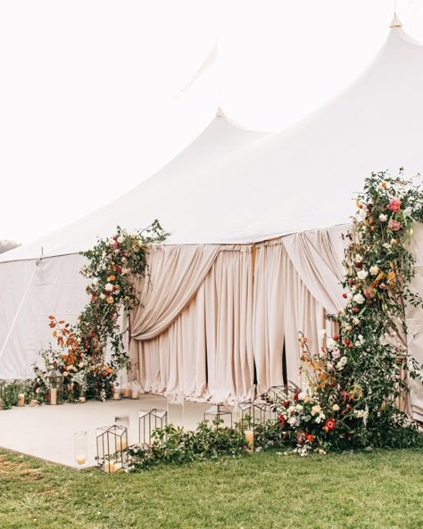 15 Magical Tent Decor Ideas for an Outdoor Wedding - Green Wedding Shoes Wedding Reception Entrance, Outdoor Tent Wedding, Reception Entrance, Wedding Entrance Decor, Tent Decorations, Wedding Entrance, Wedding Tent, Outdoor Wedding Decorations, Marquee Wedding