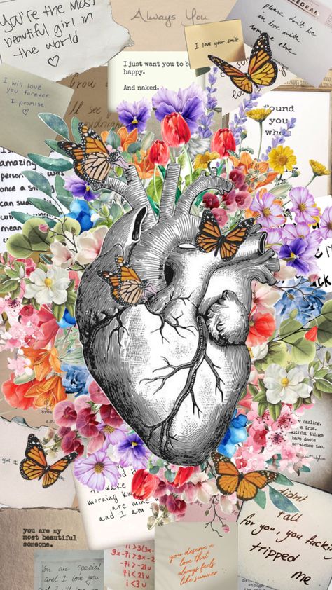 #love #flower #heart Doctor Wallpaper Medical, Wallpaper Medical, Doctor Wallpaper, Medical Heart, Flower Anatomy, Heart Aesthetic, Medical Wallpaper, Android Wallpaper Flowers, Skeleton Art