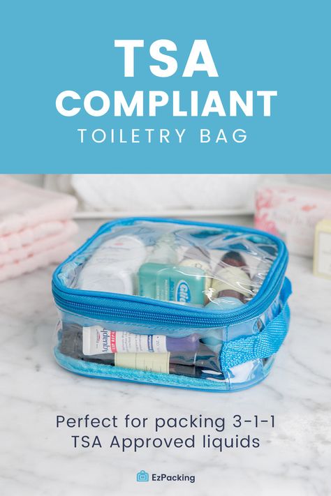 Packing Toiletries, Tsa Approved Toiletries, Clear Toiletry Bag, Carry On Bag Essentials, Travel Toiletry Bag, Tsa Approved, Travel Essentials For Women, Suitcase Packing, Ziplock Bags