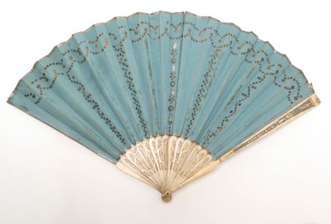 Fan, 1800-1820. Regency Fan, Regency Accessories, Paper Leaf, Victorian Accessories, Manchester Art, Antique Fans, Victorian Romance, City Gallery, Fan Decoration