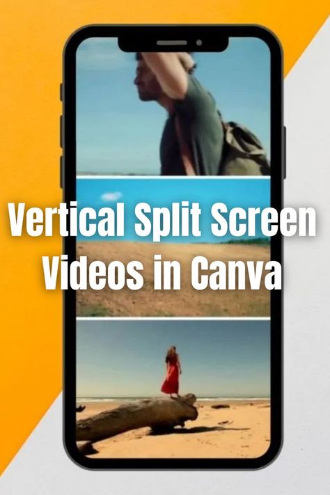 Vertical Split Screen Videos in Canva Screen Videos, Canvas Learning, Split Screen, Canva Tutorial, To Create, Split, Screen, Canvas