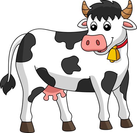 Cow Cartoon Drawing, Animated Cow, Cartoon Farm Animals, Cow Cartoon Images, Cow Clip Art, Cartoon Cows, School Profile, Printable Cow, Farm Animal Clipart