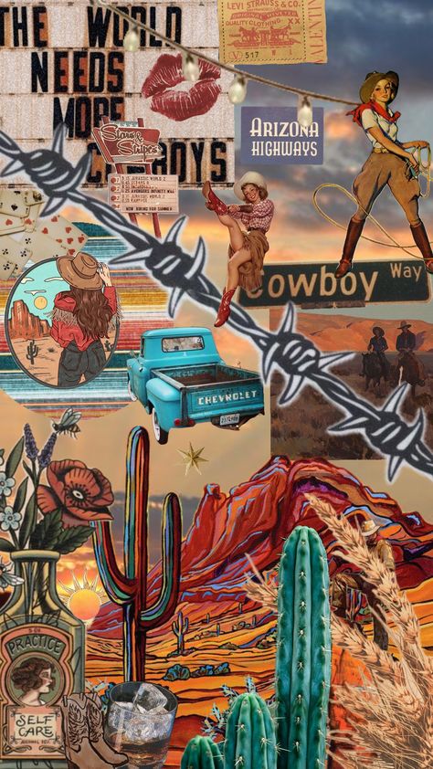 #cowboy #cowgirl #desert #summer Texas Cowboy Aesthetic, Cowboy Moodboard, Cowboy Collage, Texas Aesthetic, Country Images, Western Wallpaper, Western Quotes, Cute Images For Wallpaper, Texas Cowboys