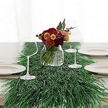 Plant Table Centerpieces, Outdoor Table Decor, Wedding Indoor, Green Table Runner, Table Centerpiece Decorations, Plant Table, Green Theme, Leaf Table, Christmas Party Decorations