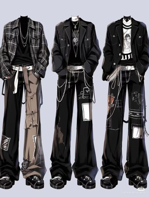 Tech Outfit, Black And White Outfits, Fashion Drawing Dresses, Clothing Design Sketches, Anime Inspired Outfits, Dress Design Sketches, Fashion Illustration Dresses, Fashion Design Drawings, Fashion Inspiration Design