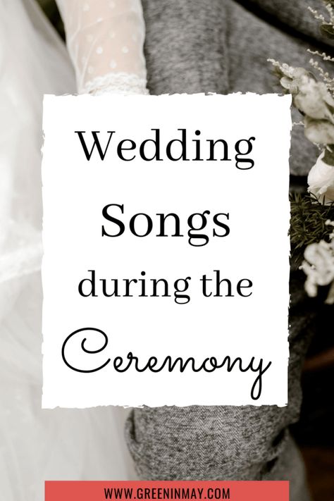 Ultimate List of Wedding Songs – Wedding Music List for Every Part of Ceremony and Reception - Green In May Wedding Music List, Wedding Love Songs, Wedding Music Playlist, Wedding Song List, List Of Songs, Best Wedding Songs, Wedding Ceremony Songs, Wedding Ceremony Music, Entrance Songs