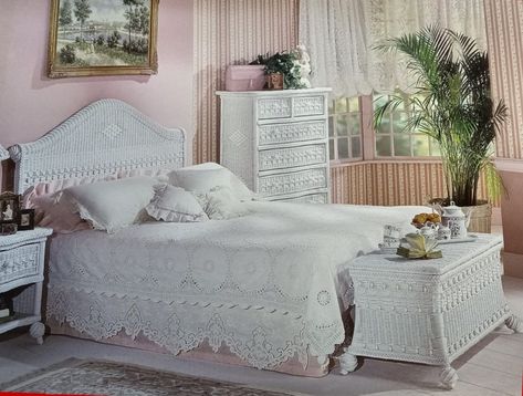 Wicker Bedroom Furniture | Kozy Kingdom | 800-242-8314 White Wicker Bedroom Ideas, Wicker Bedroom Ideas, White Wicker Bedroom Furniture, White Wicker Bedroom, Wicker Bedroom Furniture, Emma Kate, Wicker Bedroom, Bedroom Items, Room White