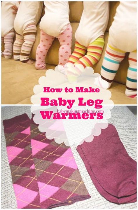 how to make baby leg warmers                                                                                                                                                                                 More Leg Warmers Sewing Pattern, Diy Leg Warmers, Kids Leg Warmers, Cheap Socks, Baby Leg Warmers, Diy Bebe, Baby Legs, Baby Projects, Baby Groot