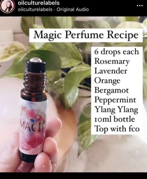 Magic Perfume, Hair Perfume Diy, Herb Remedies, Roller Ball Perfume, Diy Perfumes, Perfume Oil Recipes, Perfume Diy, Essential Oil Perfume Blends, Essential Oil Spray Recipes