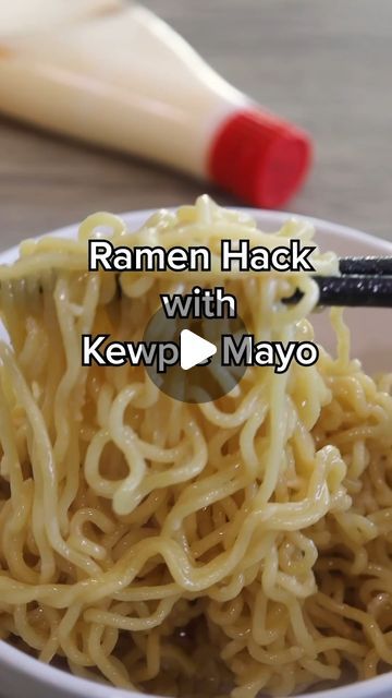 Kewpie USA on Instagram: "Try our no-soup ramen hack: just blend some pantry staples like butter, soy sauce and Parmesan with your trusty Kewpie Mayo for a creamy, irresistible twist, that'll change the way you ramen! 😍 . . . .  #KewpieRamenHack #NoSoupNeeded #CreamyRamen #ParmesanPerfection #UmamiUnleashed #FoodHacks #EasyRecipes #PantryEssentials 🧀" What To Make With Kewpie Mayo, Recipes With Kewpie Mayo, Kewpie Mayo Substitute, Kewpie Mayo Ramen Recipe, Kewpie Ramen, How To Use Kewpie Mayo, Ways To Use Kewpie Mayo, Ramen Hacks, Delish Dinners