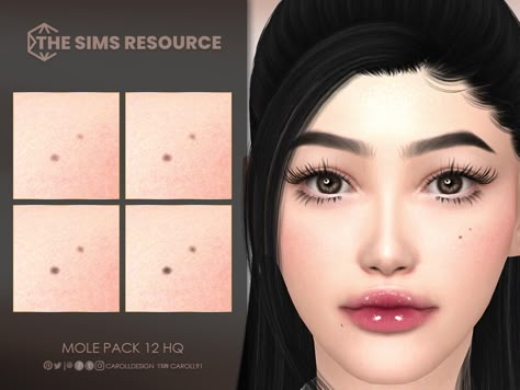 The Sims Resource - Mole Pack 12 HQ Sims 4 Moles, Sims Face Cc, Ts4 Skin Details, Sims 4 Cc Face, Sims 4 Skin Cc, Sims 4 Cc Skin Details, Ts4 Skin, Moles On Face, Sims Face