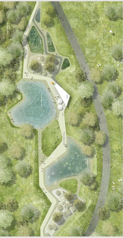 Landscape Architecture Plan Rendering, Landscape Plan Architecture, Landscape Architecture Plan Drawing, Landscape Design Masterplan, Masterplan Landscape, Landscape Master Plan, Landscape Plane, Croquis Architecture, Masterplan Architecture