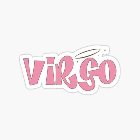 Preppy virgo zodiac sign sticker #sticker #virgo #zodiac #sorority #aesthetic #preppy Pink Virgo Aesthetic, Zodiac Signs Stickers, Virgo Logo, Virgo Stickers, Iconic Stickers, Pink Stickers, Virgo Sign, Iphone Case Stickers, Cute Laptop Stickers