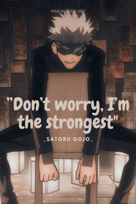 "Don't worry, I'm the strongest" Jujutsu Kaisen Quotes, Careers For Women, Know Your Place, When Someone Dies, Dark Nature, Manga Quotes, Man Up Quotes, Anime Quotes Inspirational, Yuji Itadori