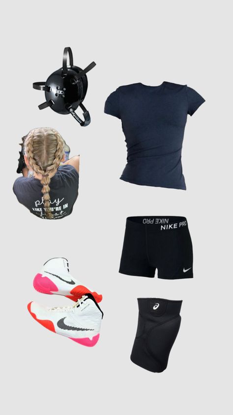 Wrestling Hairstyles, Wrestling Diet, Wrestling Outfits, Wrestling Mom, Wrestling Shoes, Outfit Cute, Women's Wrestling, Teenage Fashion Outfits, Retro Outfits