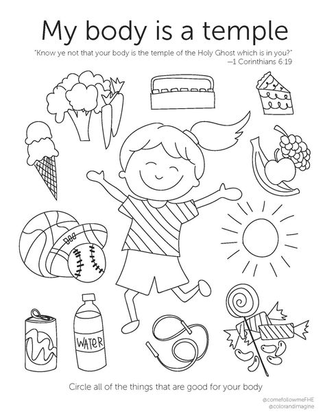 Temple Coloring Page, Ghost Coloring Pages, Ghost Coloring, Lds Nursery, Cute Coloring Page, Lds Coloring Pages, Lds Primary Lessons, Fhe Lessons, Sunday School Kids