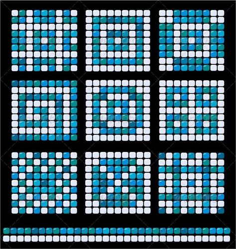 Mosaic Tiles Crafts, Square Mosaic Tile, Mosaic Tile Patterns, Mosaic Art Diy, Mosaic Tray, Mosaic Art Projects, Mosaic Tile Art, Tile Crafts, Mosaic Pattern