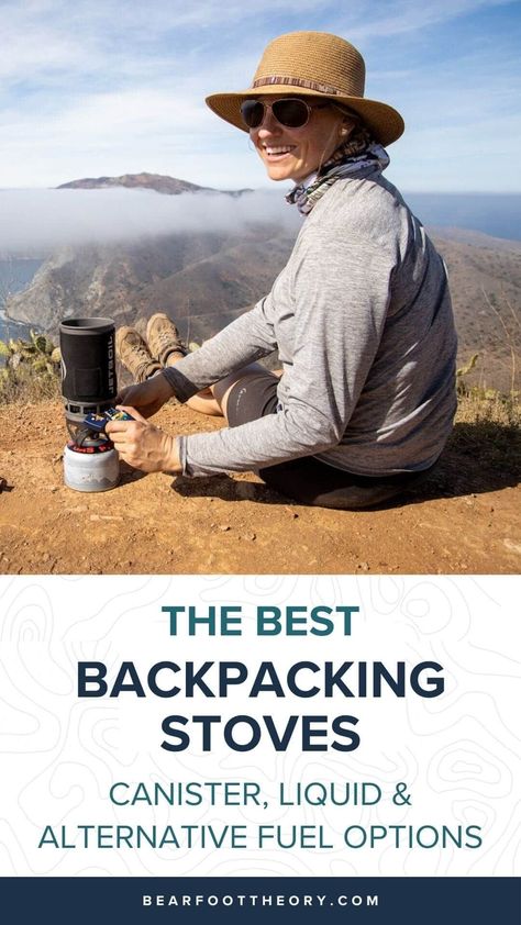 Check out the best backpacking stoves and learn the pros and cons of canister, liquid fuel, and alternative fuel options, plus how to choose. Car Camping Gear, Best Camping Stove, Backpacking Stove, Cooking Stove, Backpacking Hiking, Backpacking Food, Backpacking Tips, Camping Checklist, Backpacking Gear