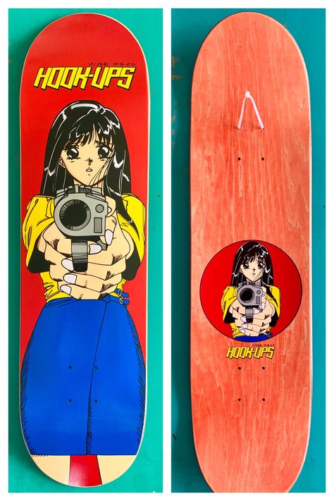 Hook Ups Skateboard Art, Hook Ups Skateboards, Skateboard Wallpaper, Wonder Woman Tattoo, Skateboard Ideas, Skateboard Photos, Skateboard Logo, Cruiser Skateboard, Longboard Design