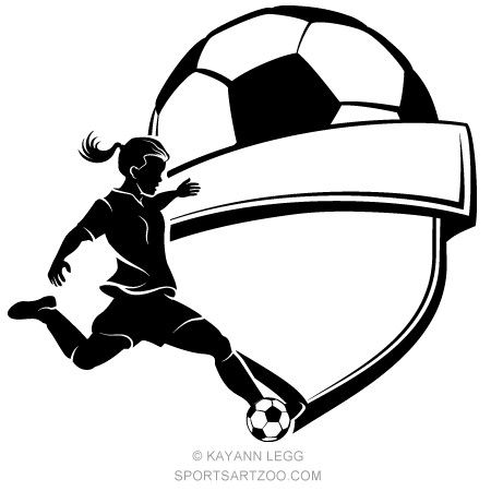 Soccer Logo Design Ideas, Football Logo Design Soccer Sports, Football Logo Design, Soccer Banner, Girl Scout Activities, Girls Football, Team Logo Design, Soccer Logo, Ball Design