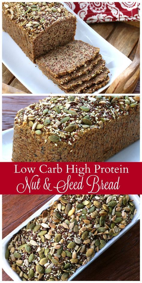 Brot Rezepte. Low Carb High Protein Nut & Seed Bread #SilkProteinNutmilk #ad @LoveMySilk daringgourmet.com Nut And Seed Bread, Low Carb High Protein, Protein Dinner, Protein Bread, Paleo Bread, Seed Bread, Boiled Egg Diet Plan, Healthy Bread, High Protein Low Carb