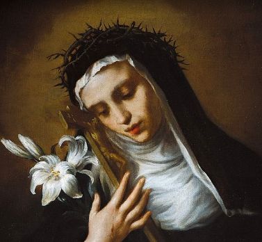 St. Catherine of Siena Roman Catholic Art, Catherine Of Siena, Saint Lucy, St Catherine Of Siena, Giclee Painting, St Catherine, Catholic Art, Arte Animal, Sacred Art