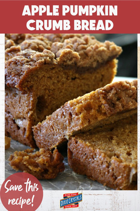 Apple Pumpkin Crumb Bread, Pumpkin Apple Bread, Moist Bread, Dessert Cravings, Apple Pumpkin, Pumpkin Loaf, Apple Bread, Pumpkin Recipes Dessert, Coffee Cakes