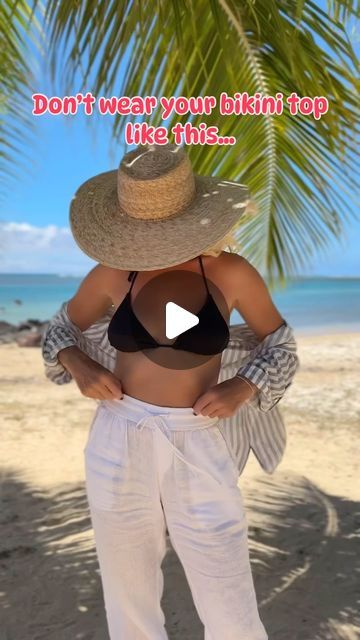 Diy Vacation Outfits, Ways To Wear Triangle Bikinis, How To Look Good In Bikinis, How To Tie Triangle Top Bikinis, Ways To Tie Triangle Top Bikinis, Triangle Bikinis Hacks, Different Ways To Tie Triangle Bikinis, Suits Show, Triangle Bathing Suit