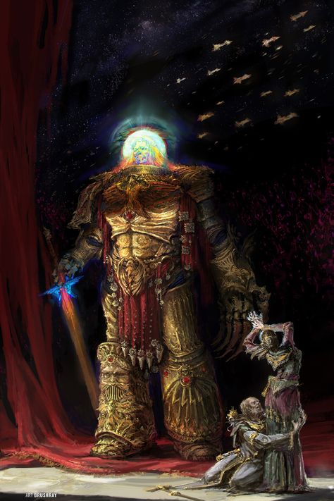 Old Warhammer 40k Art, Trazyn The Infinite Art, 40k The Emperor, 40k Emperor, Warhammer 40k Wallpaper, 40k Primarchs, Ultramarines 40k, Emperor Of Mankind, Painting Warhammer