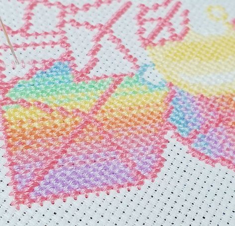 Rainbow Crystals Cross Stitch Pattern WIP. 💕 #crossstitch #crossstitchpattern #craft #pixel #pixelart #crystal #rainbow #pastel #witchy #kreuzstich #sticken #photo #photooftheday #pretty #love Crystal Rainbow, Rainbow Pastel, Crystal Cross, Rainbow Crystal, Cross Stitch Pattern, Stitch Pattern, Pixel Art, Cross Stitch Patterns, Stitch Patterns