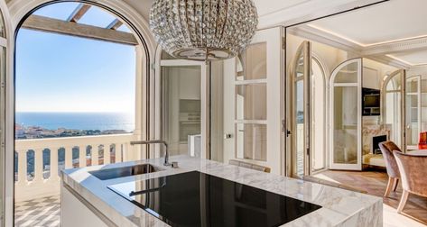 Bourgeois Apartment Overlooking the Rock of Monaco... Monaco Apartment, Apartment Luxury, Kitchen Pantry Design, Pantry Design, Apartment For Sale, Apartments For Sale, The Hills, Architectural Digest, House Inspo