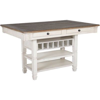 Show details for Bolanburg Counter Height Table Ashley Bolanburg, Tall Kitchen Table, Diy Kitchen Table, Dining Table With Storage, Lined Drawers, Kitchen Design Diy, High Top Tables, Solid Quilt, Hobbit Hole