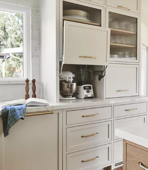 13 Kitchen Trends You Will See This Fall 2024 Emily Henderson Kitchen, Hide Appliances, Kitchen Cabinet Organization Ideas, Counter Clutter, Appliance Garage, Hidden Kitchen, Neutral Kitchen, Kitchen Remodel Design, Toasters