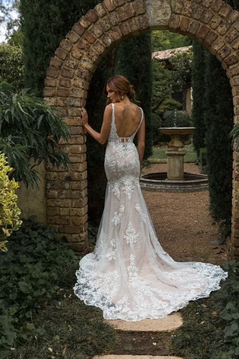 Madi Lane - ML23303 | Luv Bridal Lace Wedding Dress Romantic, Wedding Dress Whimsical, Wedding Dress Fairytale, Whimsical Wedding Gown, Chesterfield Derbyshire, Floral Lace Wedding Dress, Ethereal Wedding Dress, Bridal Showroom, Wedding Dress Backless