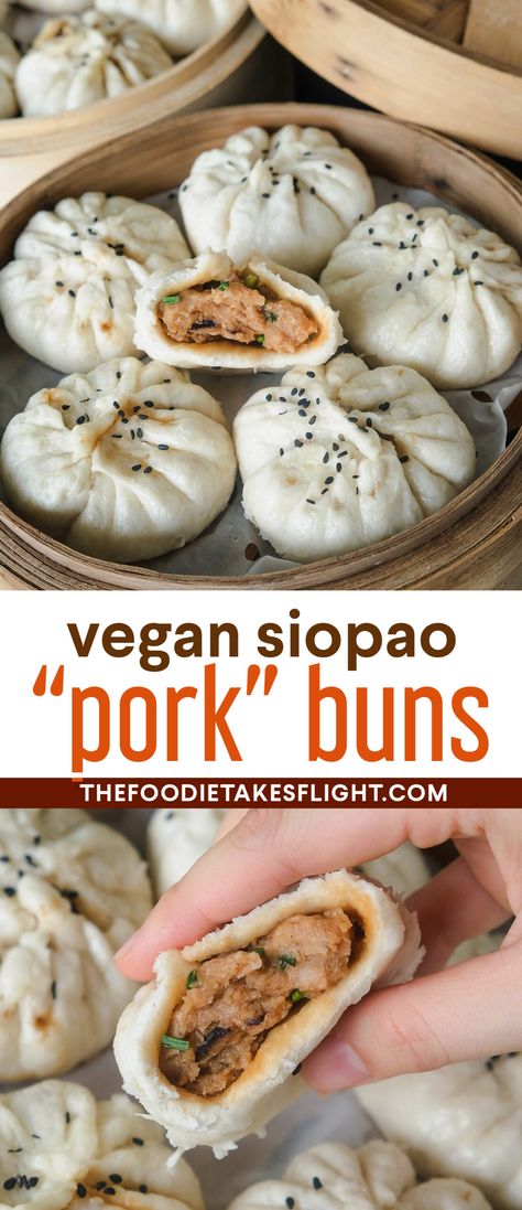 Veggie Steamed Buns, Vegetarian Steamed Buns, Vegan Steamed Buns, Vegan Dim Sum Recipes, Vegan Filipino Food, Vegan Filipino Recipes, Vegan Bao Buns, Vegan Japanese Recipes, Healthy Asian Food