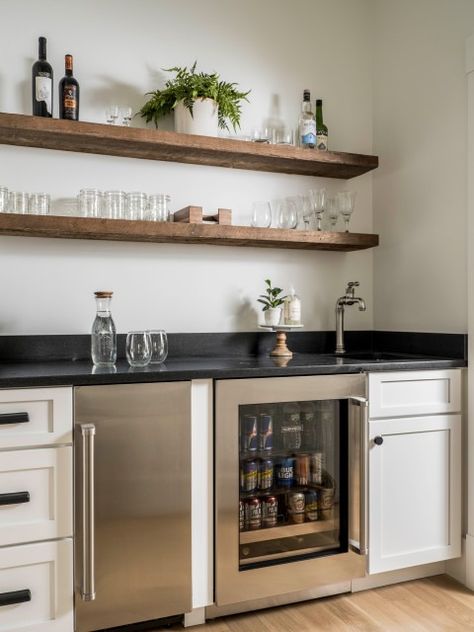 The Top 10 Home Bars of 2023 Beverage Stations, Bar Nook, Bath Showroom, Compact Home, Beverage Station, Home Bars, Glassware Storage, Rustic Retreat, Dry Bar