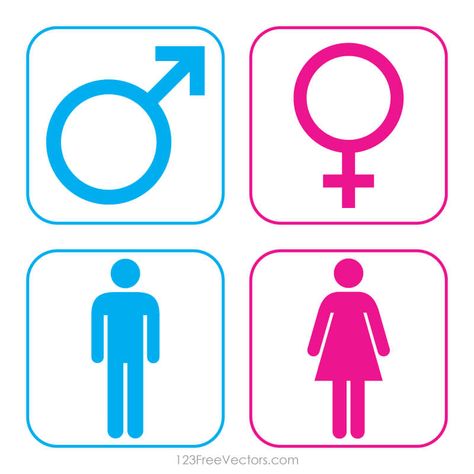 Male and Female Icons Female And Male Symbols, Male And Female Drawing, Male Gender Sign, Male Female Icon, Male Female Symbol, Icons Male, Starbucks Crafts, Female Sign, Male Symbol