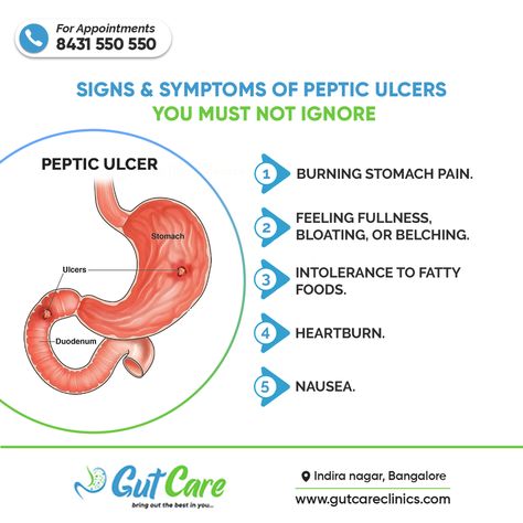 Peptic ulcer disease occurs when open sores, or ulcers, form in the stomach or first part of the small intestine. People who frequently take pain relievers are more likely to develop ulcers. Abdominal pain is the most common symptom of a peptic ulcer. The pain may be dull or burning and may come and go over time. #PepticUlcerSymptoms #Ulcers #GutcareClinics Ulcer Symptoms, Diy Natural Detergent, High Blood Sugar Symptoms, When To Plant Vegetables, Kidney Detox, Small Intestine, Bloated Stomach, Laparoscopic Surgery, Slippery Elm