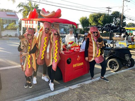 MB News | #ManhattanBeach , you outdid yourself at this year’s Halloween golf cart parade! Full story and photos at www.TheMBNews.com Thanks to the… | Instagram Halloween Golf Cart Decorations, Halloween Golf Cart, Golf Cart Parade, Golf Cart Decorations, Halloween Golf, Manhattan Beach, Golf Cart, Golf Carts, Hot Dogs