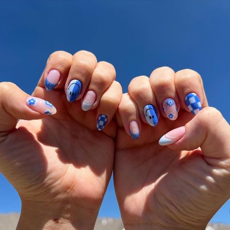 Baby Shower Nails For Boys, Boy Mom Nail Ideas, Nails For Baby Boy Arrival, Nails For Baby Boy, Boy Mom Nails, Baby Boy Shower Nails, Baby Boy Nails Designs, Baby Boy Nail Ideas, Boy Baby Shower Nails