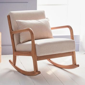 Upholstered Rocking Chairs, Rocking Armchair, Rocking Chair Nursery, Wooden Armchair, Nursery Chair, Armchair Furniture, Baby Bedroom, Bedroom Chair, Awesome Bedrooms